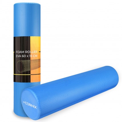 Масажний ролик Cornix EVA+ 60 x 15 см (валик, роллер) XR-0309 Navy Blue