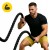 Канат тренировочный 4FIZJO Battle Rope 15 м для кроссфита Black (P-5907739312266)