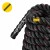 Канат тренировочный 4FIZJO Battle Rope 15 м для кроссфита Black (P-5907739312266)