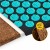 Килимок акупунктурний з подушкою 4FIZJO Eco Mat Аплікатор Кузнєцова Black/Blue (P-5907739316684)