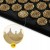 Килимок акупунктурний з подушкою 4FIZJO Eco Mat Аплікатор Кузнєцова Black/Gold (P-5907739311566)