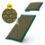 Коврик акупунктурный с подушкой 4FIZJO Eco Mat Аппликатор Кузнецова Navy Green/Gold (P-5907739312891)