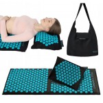 Килимок акупунктурний з подушкою 4FIZJO Eco Mat XL Аплікатор Кузнєцова Black/Blue (P-5907739317452)