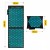 Килимок акупунктурний з подушкою 4FIZJO Eco Mat XL Аплікатор Кузнєцова Black/Blue (P-5907739317452)
