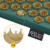 Коврик акупунктурный с подушкой 4FIZJO Ergo Mat Аппликатор Кузнецова Navy Green/Gold (P-5907739315076)