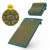 Коврик акупунктурный с подушкой 4FIZJO Ergo Mat Аппликатор Кузнецова Navy Green/Gold (P-5907739315076)