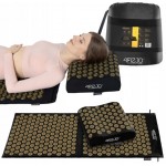 Килимок акупунктурний з подушкою 4FIZJO Ergo Mat XL Аплікатор Кузнєцова Black/Gold (P-5907739313843)
