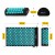 Килимок акупунктурний з валиком 4FIZJO Classic Mat Аплікатор Кузнєцова Black/Blue (P-5905973402385)