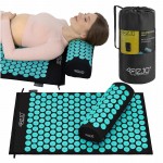 Килимок акупунктурний з валиком 4FIZJO Classic Mat Аплікатор Кузнєцова Black/Blue (P-5905973402385)