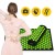 Килимок акупунктурний з валиком 4FIZJO Classic Mat Аплікатор Кузнєцова Black/Green (P-5907222931745)