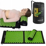 Килимок акупунктурний з валиком 4FIZJO Classic Mat XL Аплікатор Кузнєцова Black/Green (P-5907222931769)
