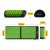 Коврик акупунктурный с валиком 4FIZJO Classic Mat XL Аппликатор Кузнецова Black/Green (P-5907222931769)