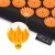 Килимок акупунктурний з валиком 4FIZJO Classic Mat XL Аплікатор Кузнєцова Black/Orange (P-5907222931776)