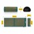 Коврик акупунктурный с валиком 4FIZJO Classic Mat XL Аппликатор Кузнецова Navy Green/Gold (P-5907739313317)