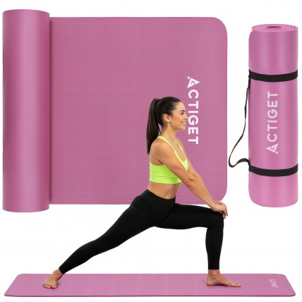 Коврик спортивный Actiget NBR 183 x 61 x 1 cм для йоги и фитнеса ACT0018 Pink Коврик спортивный Actiget NBR 183 x 61 x 1 cм для йоги и фитнеса ACT0018 Pink