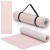 Килимок спортивний Actiget TPE 183 x 61 x 0.6 см для йоги та фітнесу ACT0023 Pink/Grey