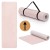 Килимок спортивний Actiget TPE 183 x 61 x 0.6 см для йоги та фітнесу ACT0023 Pink/Grey
