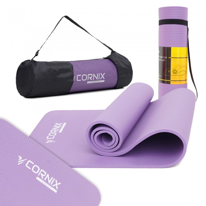Коврик спортивный Cornix NBR 183 x 61 x 1 cм для йоги и фитнеса XR-0011 Violet