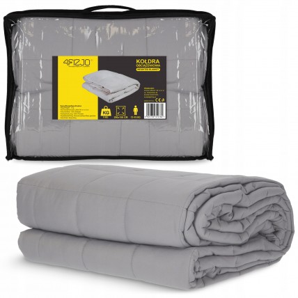 Одеяло тяжелое (отягощенное) 4FIZJO 9 кг 150 x 200 см Grey (P-5907739319807)