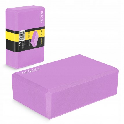 Блок для йоги 4FIZJO 23 x 15 x 7.6 см Purple (P-5907739312679)