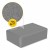 Блок для йоги 4FIZJO 23 x 15 x 7.6 см Grey (P-5907739311221)