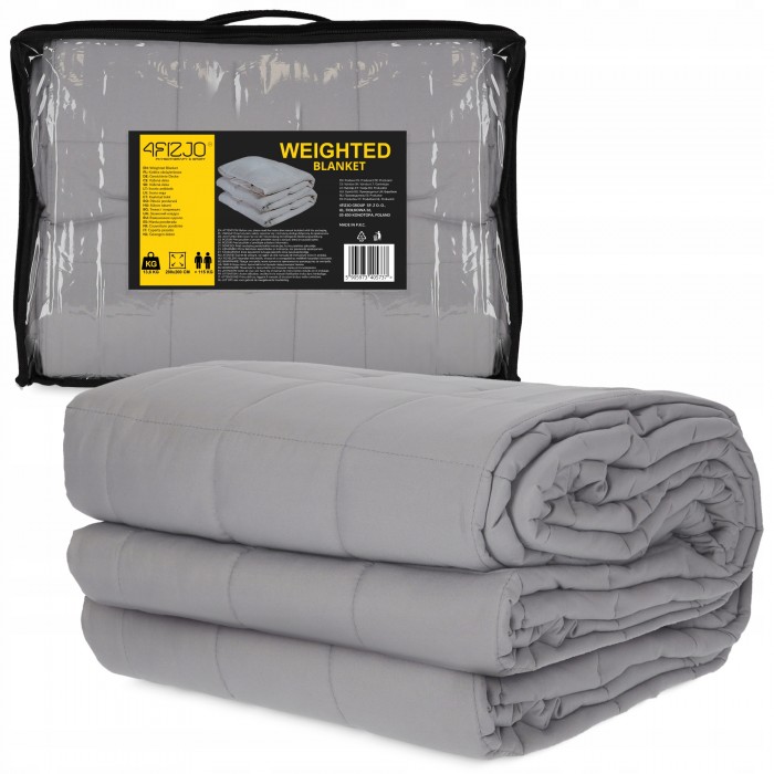 Ковдра важка (обтяжена) 4FIZJO 13.6 кг 200 x 200 см Grey (P-5905973405737)