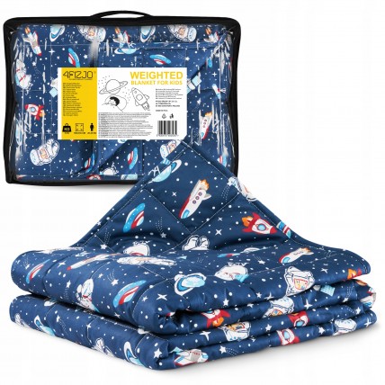 Одеяло тяжелое (отягощенное) 4FIZJO 3 кг 100 x 150 см детское Blue (P-5905973403535)