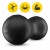 М'яч для фітнесу (арахіс) 4FIZJO Air Ball Peanut 45 x 90 см Anti-Burst Black (P-5907739312938)