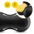 М'яч для фітнесу (арахіс) 4FIZJO Air Ball Peanut 45 x 90 см Anti-Burst Black (P-5907739312938)