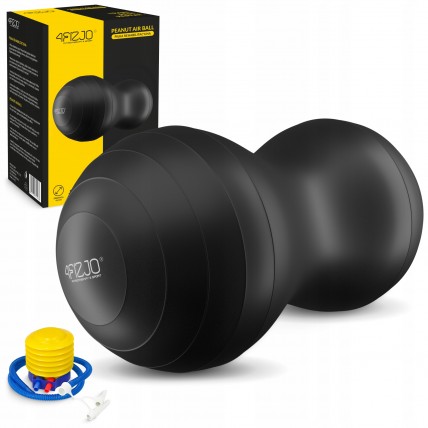 Мяч для фитнеса (арахис) 4FIZJO Air Ball Peanut 45 x 90 см Anti-Burst Black (P-5907739312938)