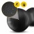 М'яч для фітнесу (арахіс) 4FIZJO Air Ball Peanut 45 x 90 см Anti-Burst Black (P-5907739312938)
