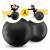 М'яч для фітнесу (арахіс) 4FIZJO Air Ball Peanut 45 x 90 см Anti-Burst Black (P-5907739312938)
