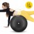 М'яч для фітнесу (арахіс) 4FIZJO Air Ball Peanut 45 x 90 см Anti-Burst Black (P-5907739312938)