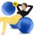 М'яч для фітнесу (арахіс) 4FIZJO Air Ball Peanut 45 x 90 см Anti-Burst Blue (P-5907739312945)