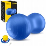 М'яч для фітнесу (арахіс) 4FIZJO Air Ball Peanut 45 x 90 см Anti-Burst Blue (P-5907739312945)
