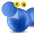 М'яч для фітнесу (арахіс) 4FIZJO Air Ball Peanut 45 x 90 см Anti-Burst Blue (P-5907739312945)