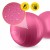 М'яч для фітнесу (арахіс) 4FIZJO Air Ball Peanut 45 x 90 см Anti-Burst Pink (P-5907739318565)