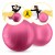 М'яч для фітнесу (арахіс) 4FIZJO Air Ball Peanut 45 x 90 см Anti-Burst Pink (P-5907739318565)