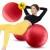 М'яч для фітнесу (арахіс) 4FIZJO Air Ball Peanut 45 x 90 см Anti-Burst Red (P-5907739318558)