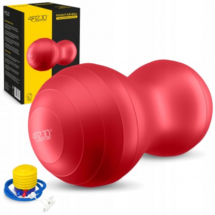 Мяч для фитнеса (арахис) 4FIZJO Air Ball Peanut 45 x 90 см Anti-Burst Red (P-5907739318558)