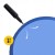 М'яч для фітнесу (фітбол) 4FIZJO 55 см Anti-Burst Blue (P-5905973404723)