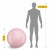 Мяч для фитнеса (фитбол) 4FIZJO 55 см Anti-Burst Pink (P-5907739316271)