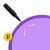 М'яч для фітнесу (фітбол) 4FIZJO 85 см Anti-Burst Violet (P-5905973404846)