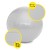 М'яч для фітнесу (фітбол) Cornix 65 см Anti-Burst XR-0362 Silver