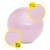 М'яч для фітнесу (фітбол) Cornix 75 см Anti-Burst XR-0367 Light Pink