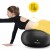 М'яч для фітнесу (пончик) 4FIZJO Air Ball Donut 50 x 27 см Anti-Burst Black (P-5907739312952)