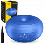 М'яч для фітнесу (пончик) 4FIZJO Air Ball Donut 50 x 27 см Anti-Burst Blue (P-5907739312969)