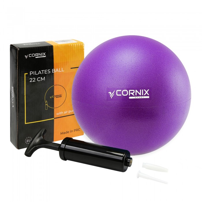 М'яч для пілатесу, йоги, реабілітації Cornix MiniGYMball 22 см XR-0225 Purple