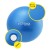 М'яч для пілатесу, йоги, реабілітації Cornix MiniGYMball 22 см XR-0226 Blue