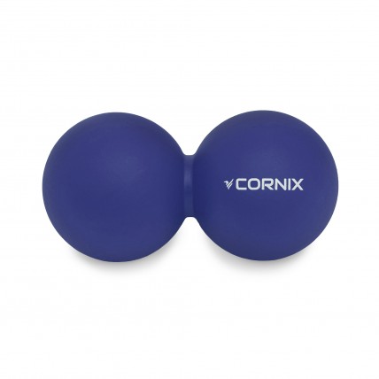 Масажний м'яч Cornix Lacrosse DuoBall 6.3 x 12.6 см XR-0109 Navy Blue
